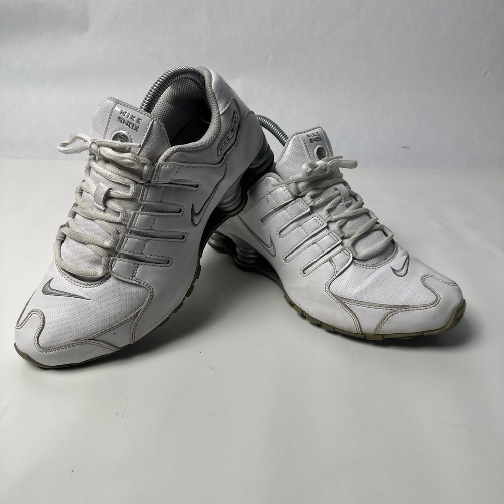 Nike Shox NZ SL White Silver‎ Womens Running Shoes 9.5 Sneakers 366571-111 Retro